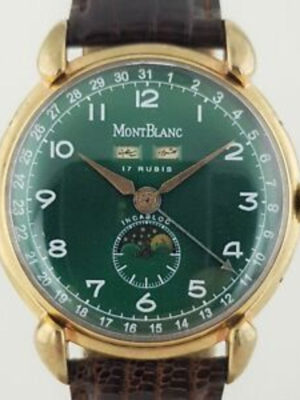 Montblanc Triple Calendar Arabic green dial